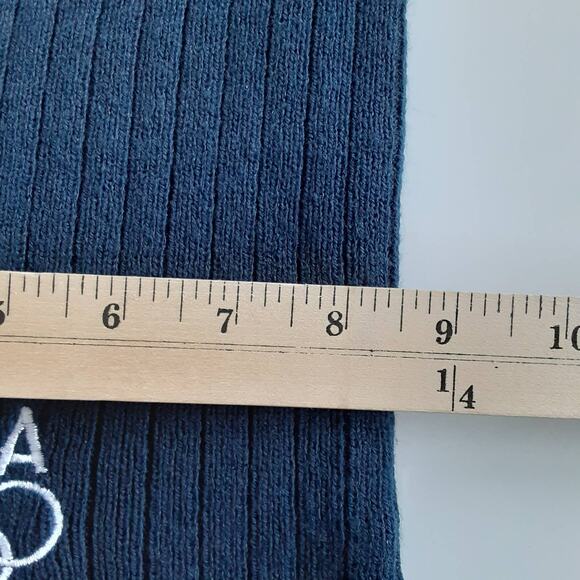 Team USA Olympic Games Official Embroidered Rings Logo Knit Rectangle Scarf Blue - Picture 4 of 4